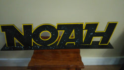 Wooden name with stand
