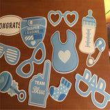 25pcs Baby Boy Baby Shower Photo Booth Props